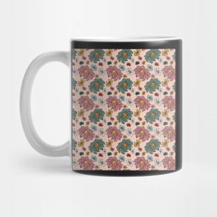 Boho Skull Flowers Mug